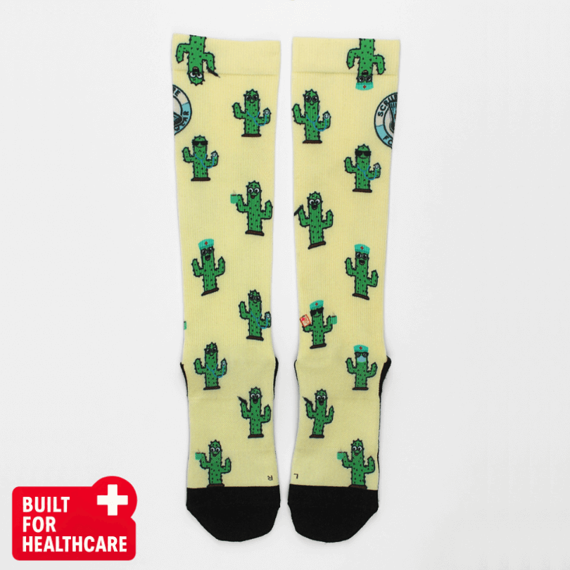 Cactus Party Nursing Socks