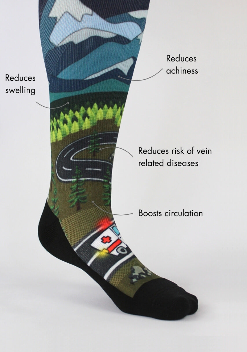 Midnight Madness Nursing Socks