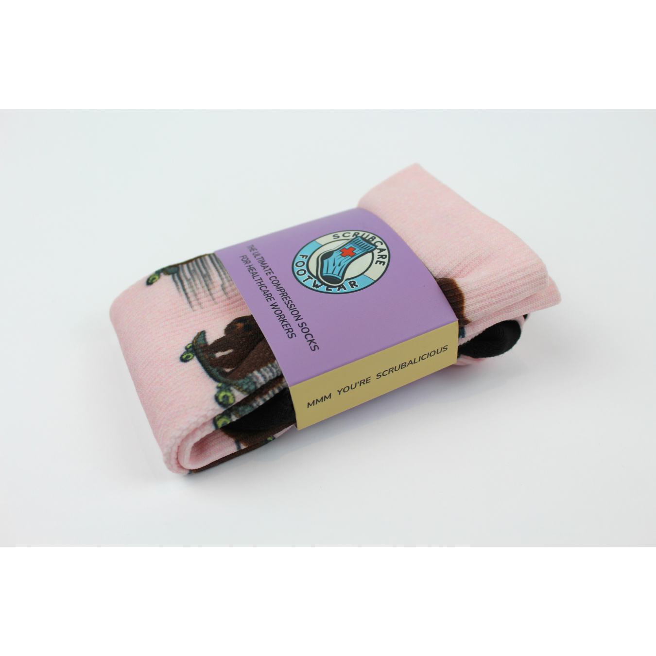 Bear design nursing socks in package