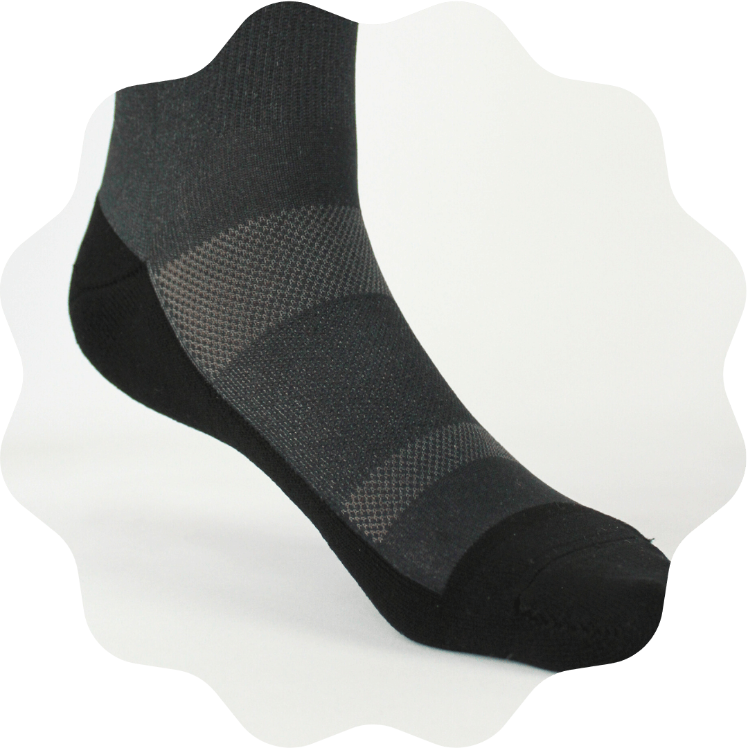 Breathable compression socks for nurses.