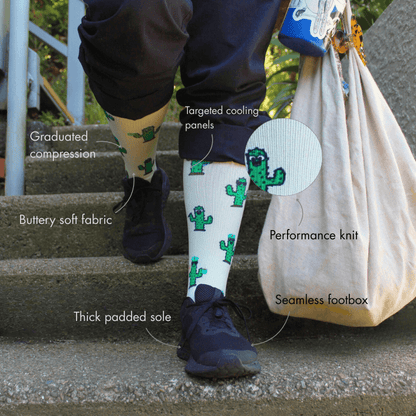 Cactus Party Nursing Socks