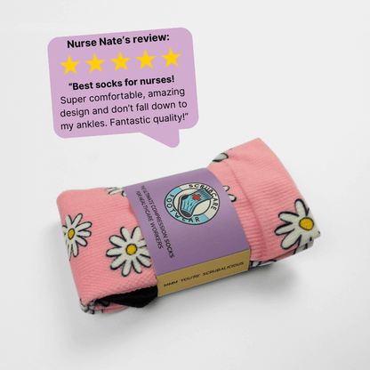 Flower Power Nursing Socks