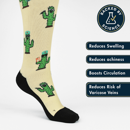 Cactus Party Nursing Socks