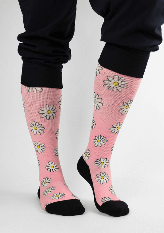 Flower Power Nursing Socks